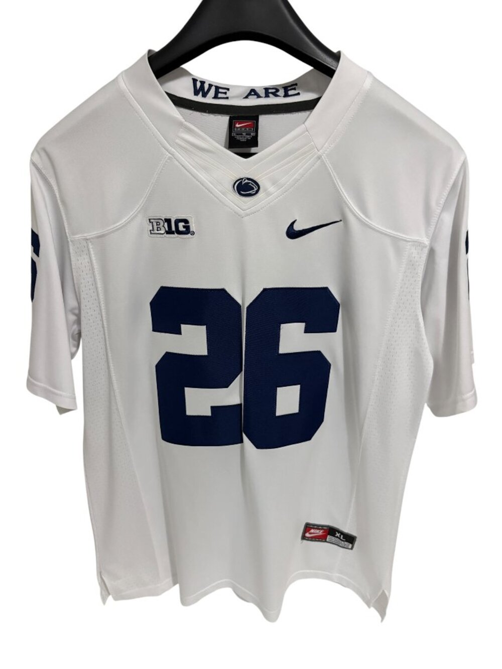 Nike Team Penn State Saquon Barkley #26 Sewn Mens Football Jersey XL White Away